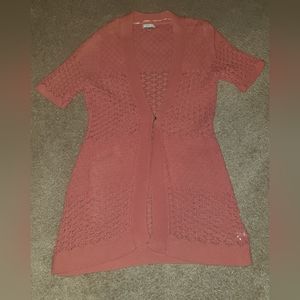 Croft & Barrow Crocheted Cardigan Sweater - Short Sleeved